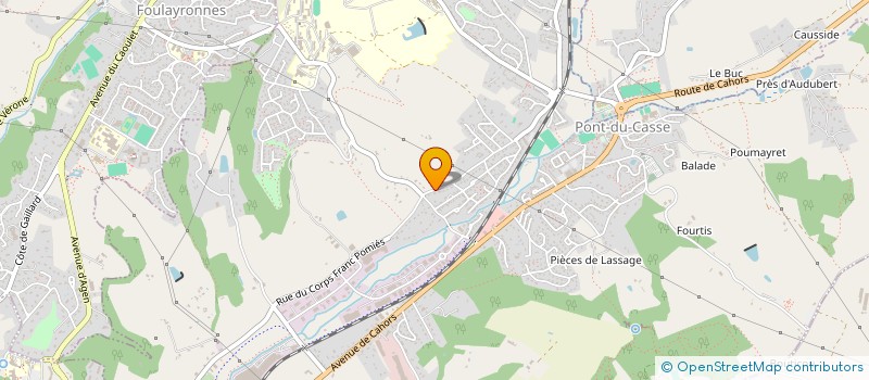 localisation de l'entreprise SCI MARBELLA  PONT-DU-CASSE