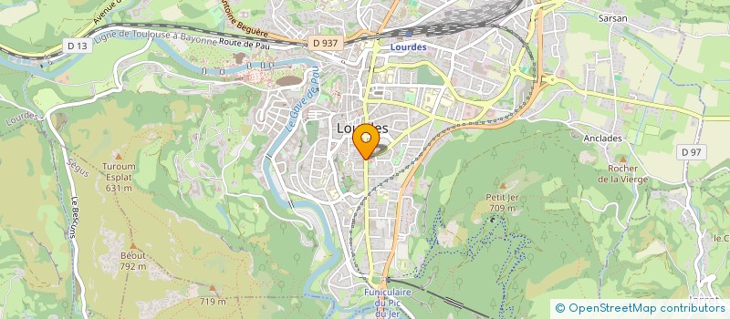 localisation de l'entreprise SCI MARBORE  LOURDES