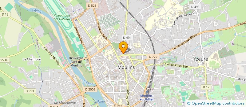 localisation de l'entreprise SCI MARBRE à MOULINS