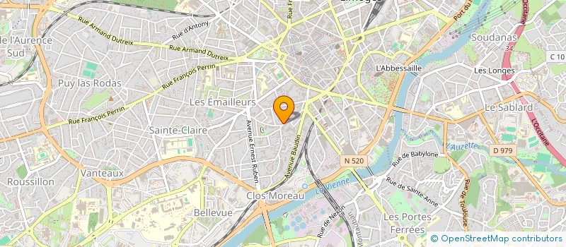 localisation de l'entreprise SCI MARBRIANT à LIMOGES