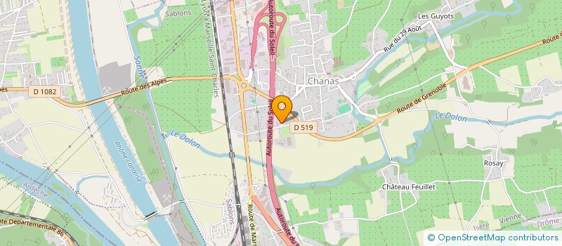 localisation de l'entreprise SCI MARC  CHANAS