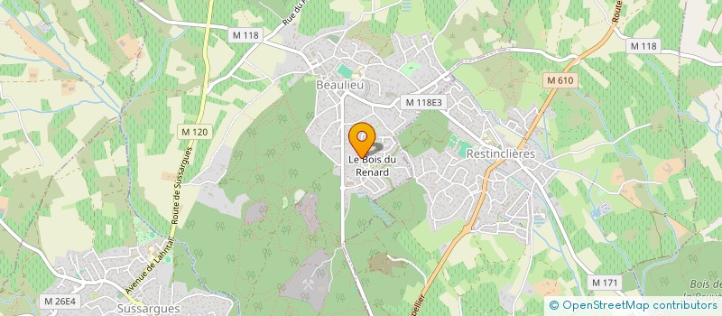 localisation de l'entreprise SCI MARC  RESTINCLIERES