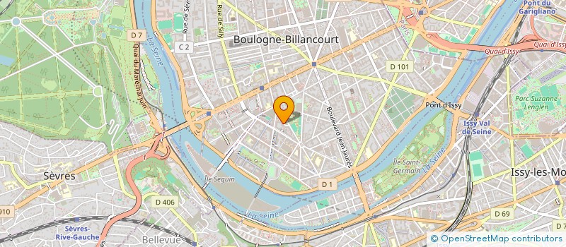 localisation de l'entreprise SCI MARC BAUMANN à BOULOGNE-BILLANCOURT