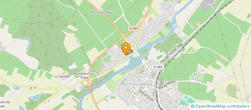 localisation de l'entreprise SCI MARC DU VAL DE LOIRE  MONTREUIL-BELLAY