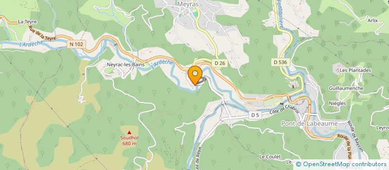 localisation de l'entreprise SCI MARC ET FRANCOISE à MEYRAS