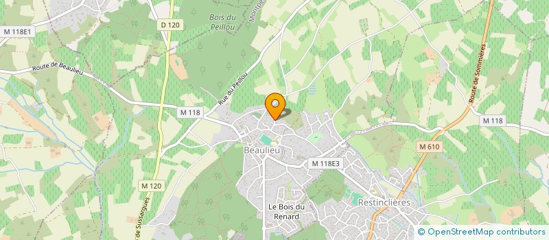 localisation de l'entreprise SCI MARC ET NICOLE à BEAULIEU