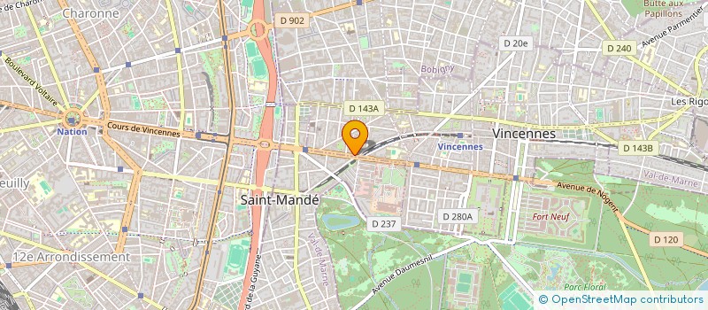 localisation de l'entreprise SCI MARC NAOURI ET FILS à VINCENNES