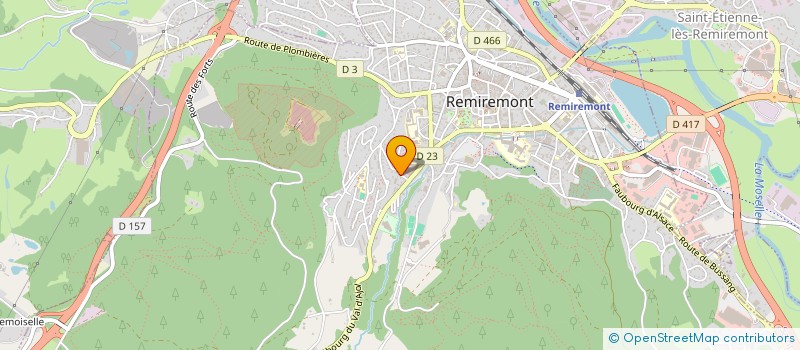 localisation de l'entreprise SCI MARC POIROT  REMIREMONT