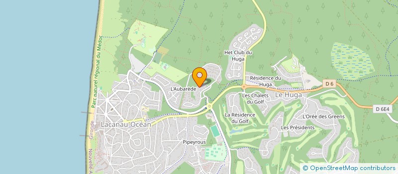 localisation de l'entreprise SCI MARCADET RUISSEAU  LACANAU