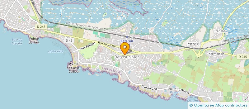 localisation de l'entreprise SCI MARCAL  BATZ-SUR-MER