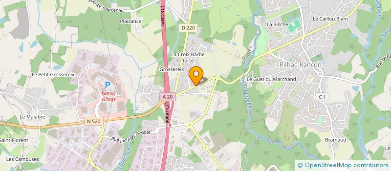 localisation de l'entreprise SCI MARCANN à LIMOGES