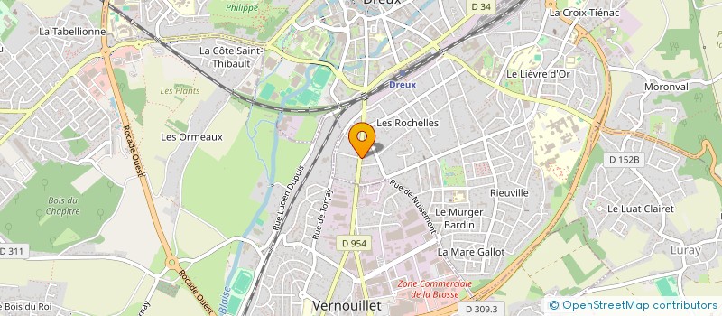 localisation de l'entreprise SCI MARCEAU à DREUX