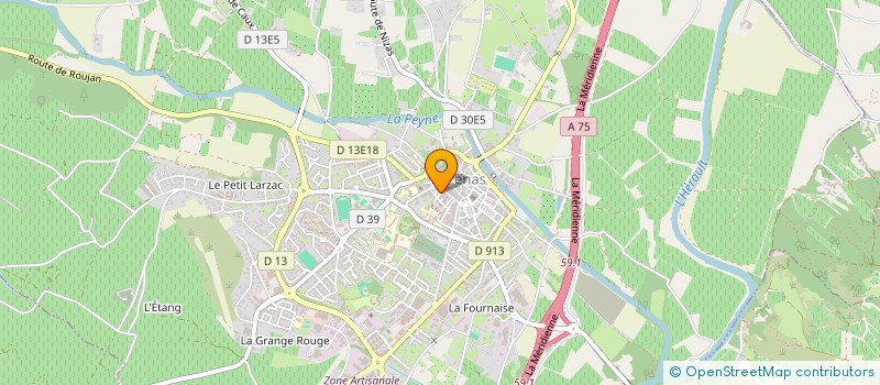 localisation de l'entreprise SCI MARCEAU  PEZENAS