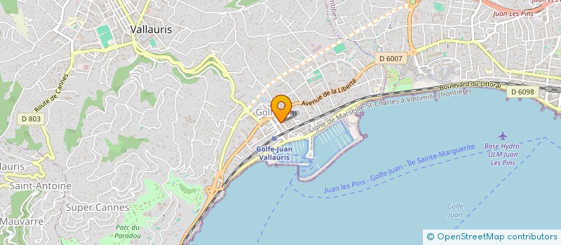 localisation de l'entreprise SCI MARCEAU à VALLAURIS