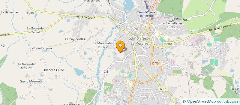 localisation de l'entreprise SCI MARCEAU à SAINT-YRIEIX-LA-PERCHE