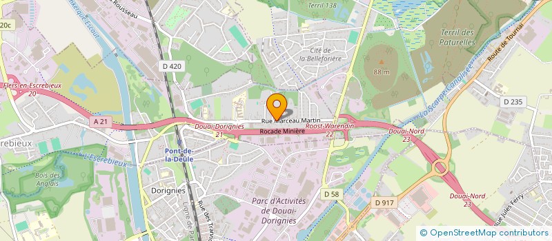 localisation de l'entreprise SCI MARCEAU 4358  FLERS-EN-ESCREBIEUX