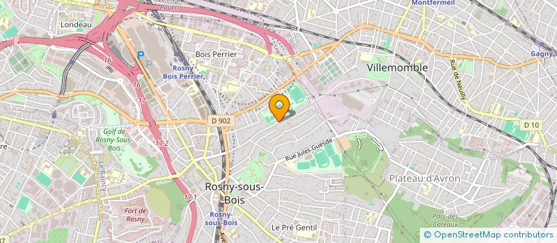 localisation de l'entreprise SCI MARCEAU à ROSNY-SOUS-BOIS