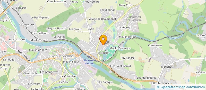localisation de l'entreprise SCI MARCEAU à AIXE-SUR-VIENNE