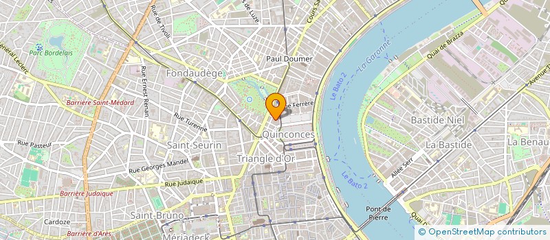 localisation de l'entreprise SCI MARCEAU-MELER  BORDEAUX