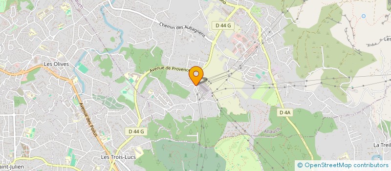 localisation de l'entreprise SCI MARCEAU PELLETAN  ALLAUCH