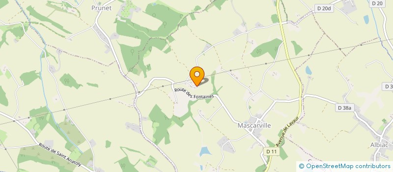 localisation de l'entreprise SCI MARCEILLAC  MASCARVILLE