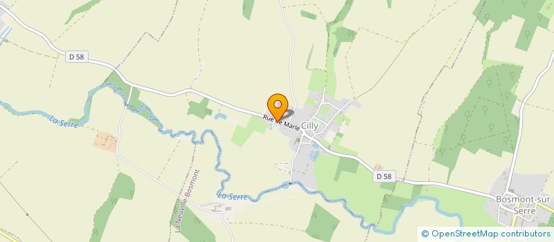 localisation de l'entreprise SCI MARCEL 17  CILLY