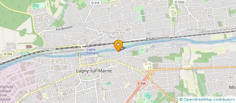 localisation de l'entreprise SCI MARCEL  LAGNY-SUR-MARNE