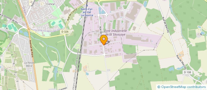 localisation de l'entreprise SCI MARCEL PAUL à SAINT-CYR-EN-VAL