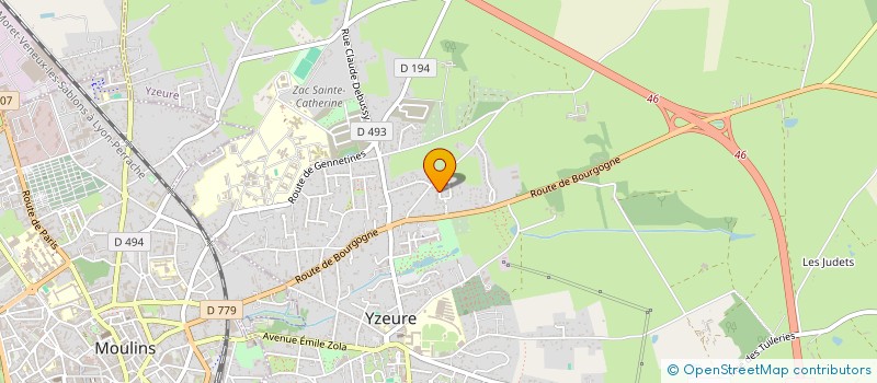 localisation de l'entreprise SCI MARCELANGE  YZEURE