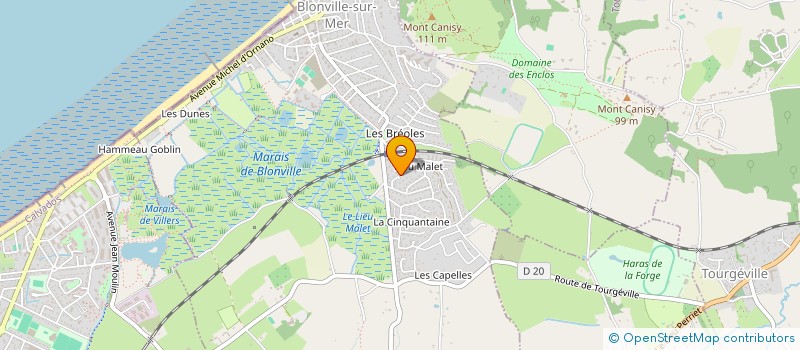 localisation de l'entreprise SCI MARCELE à BLONVILLE-SUR-MER