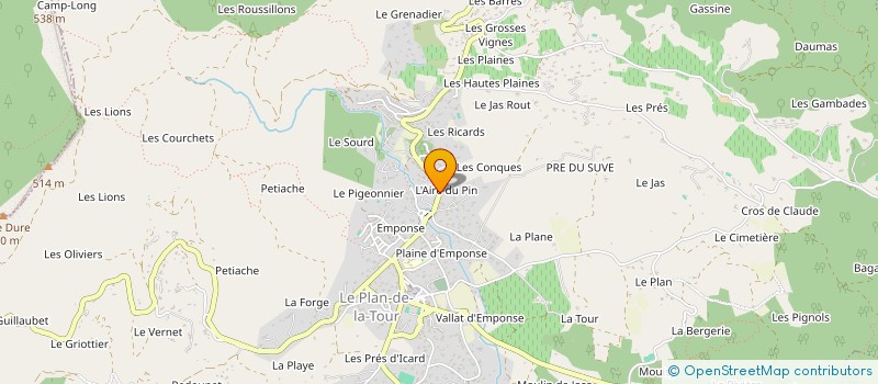 localisation de l'entreprise SCI MARCELIA à SAINTE-MAXIME