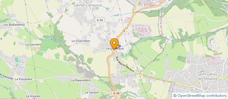 localisation de l'entreprise SCI MARCELLE  SAINTE-CONSORCE