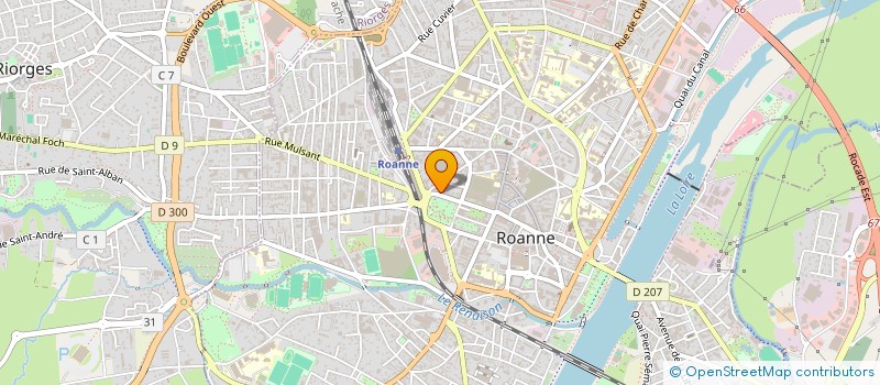 localisation de l'entreprise SCI MARCELLE ET LAURENCE  ROANNE