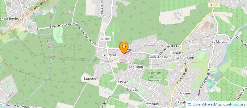 localisation de l'entreprise SCI MARCHA  LEOGNAN