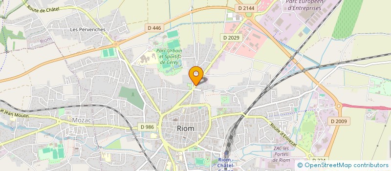 localisation de l'entreprise SCI MARCHADIER SETE  RIOM