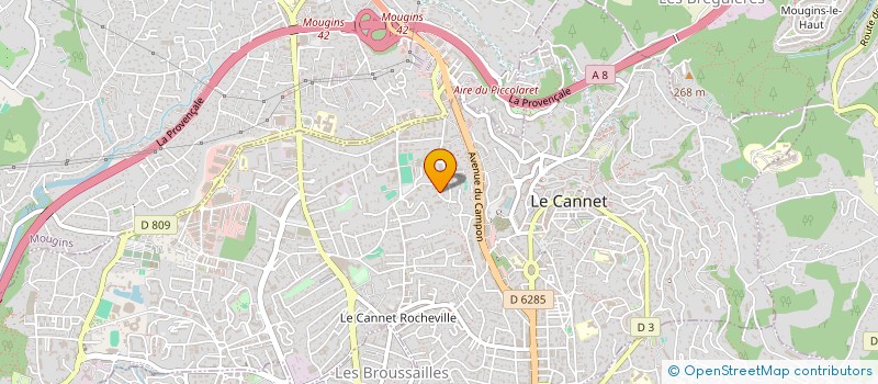 localisation de l'entreprise SCI MARCHALOU à LE CANNET