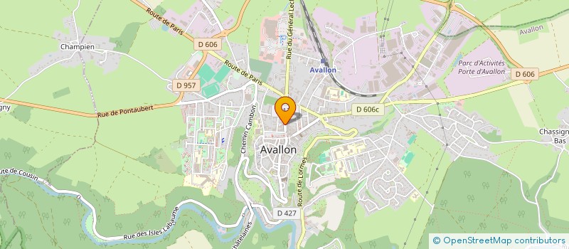 localisation de l'entreprise SCI MARCHAND à AVALLON