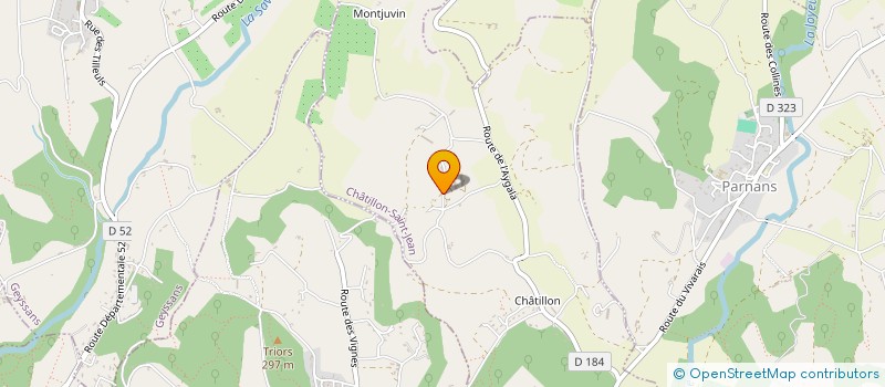 localisation de l'entreprise SCI MARCHAVAL  TRIORS