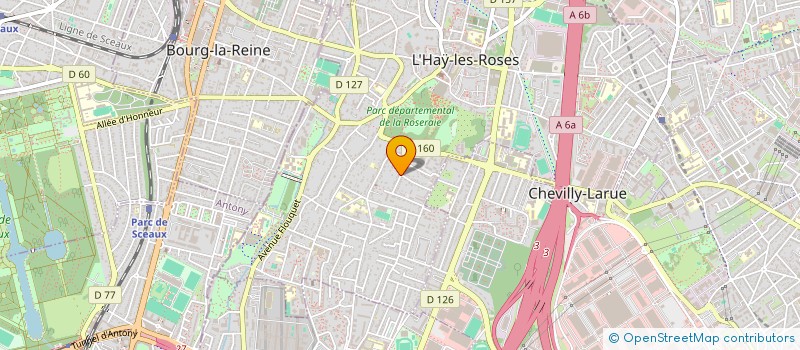 localisation de l'entreprise SCI MARCHE A.M.V.  L'HAY-LES-ROSES