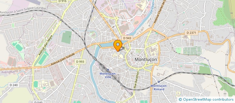 localisation de l'entreprise SCI MARCHE ANDRE à MONTLUCON