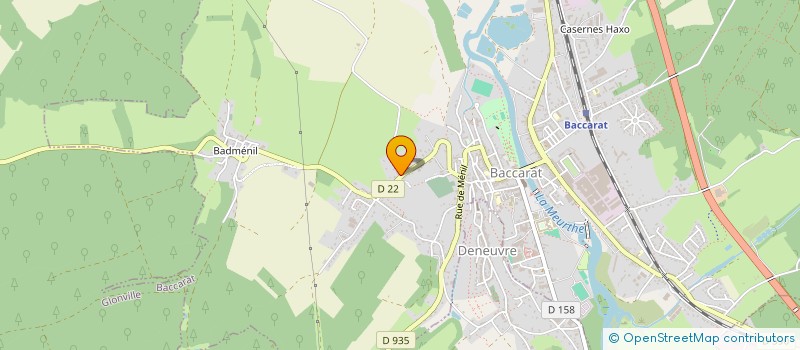 localisation de l'entreprise SCI MARCHEPAR  BACCARAT