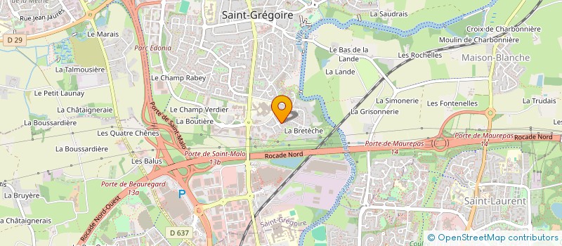 localisation de l'entreprise SCI MARCHES DE BRETAGNE  SAINT-GREGOIRE