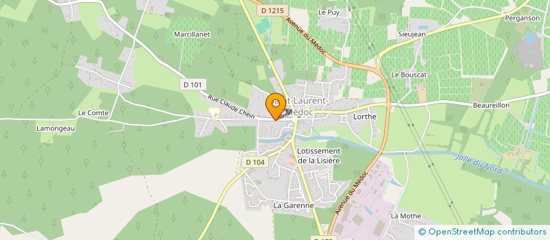 localisation de l'entreprise SCI MARCILLAN  SAINT-LAURENT-MEDOC