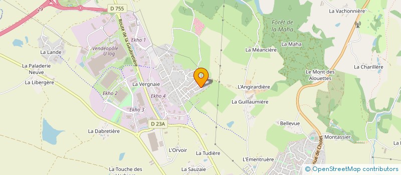 localisation de l'entreprise SCI MARCILLE à LES HERBIERS