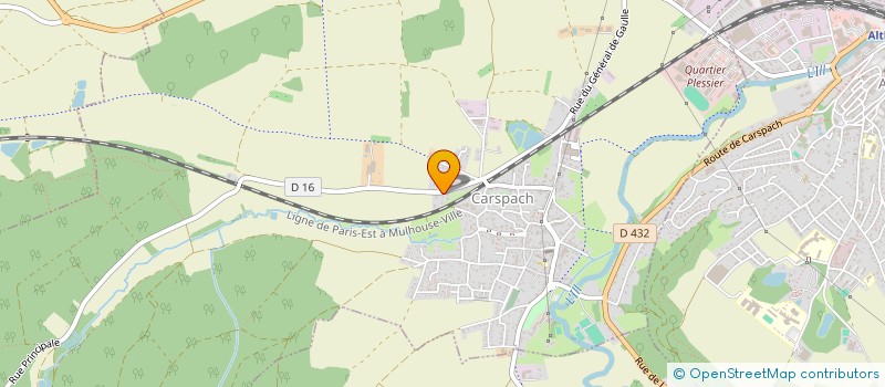 localisation de l'entreprise SCI MARCK  CARSPACH