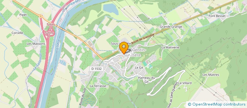 localisation de l'entreprise SCI MARCLOJUL  SAINT-QUENTIN-SUR-ISERE