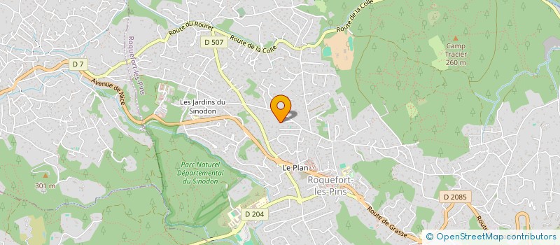 localisation de l'entreprise SCI MARCNANA à ROQUEFORT-LES-PINS