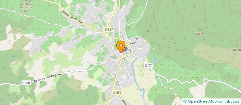 localisation de l'entreprise SCI MARCO  AUPS