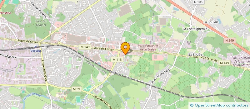 localisation de l'entreprise SCI MARCO  VERTOU