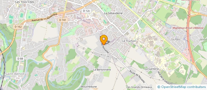 localisation de l'entreprise SCI MARCOM à MIGNALOUX-BEAUVOIR